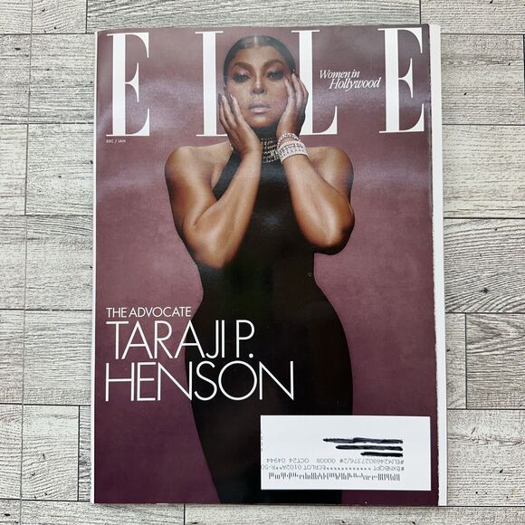 Elle Magazine -‎ December 2023 January 2024 - Taraji P Henson - New Never Read - Picture 1 of 9